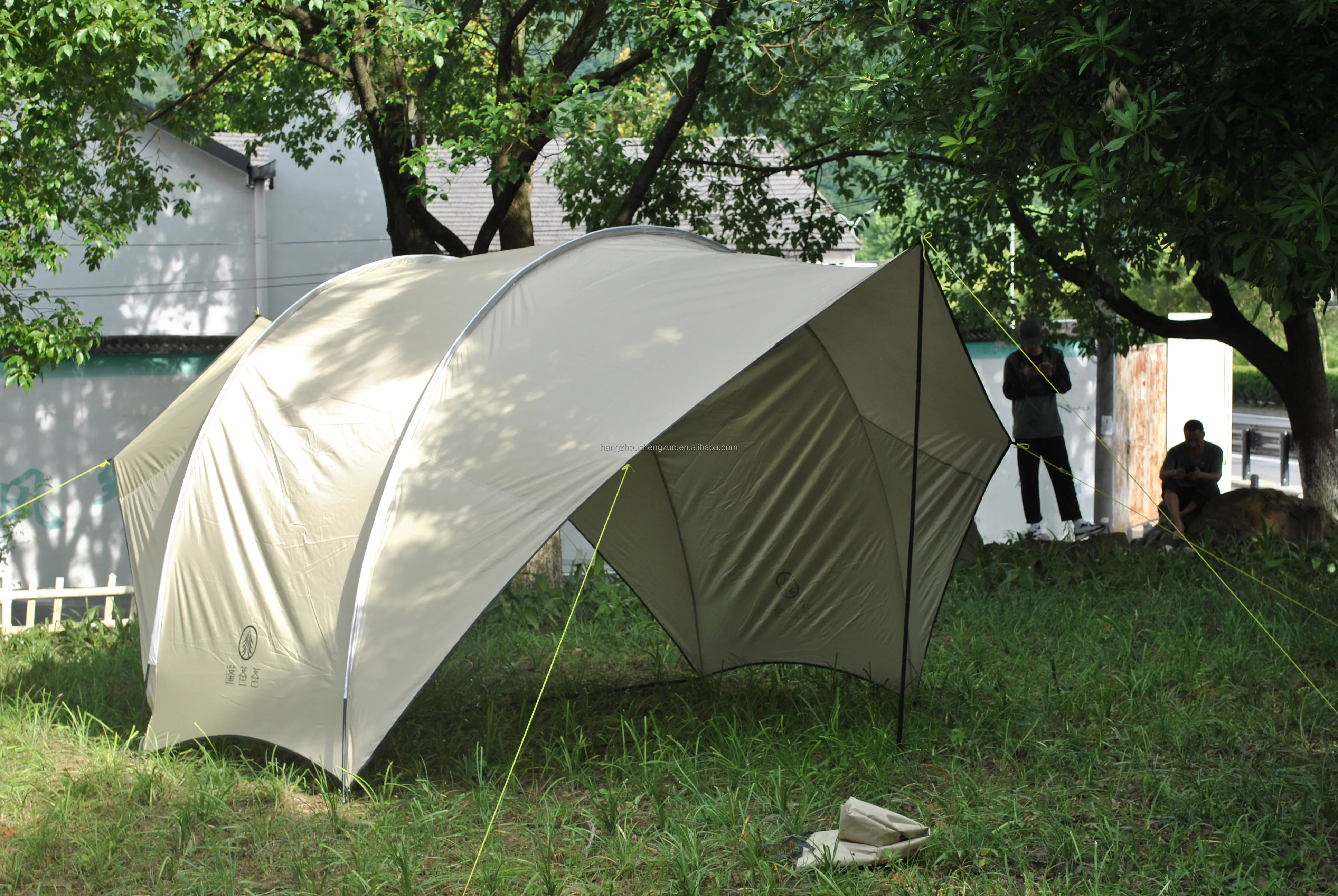 Cheap Goat Tents CZX 630 Camping Tent Portable Waterproof khaki Eggshell Canopy,Camping Shelter Lightweight Sunshade for Snow Camping Outdoor   